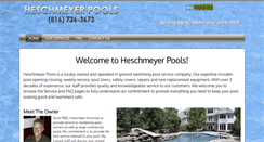 Desktop Screenshot of heschmeyerpools.com