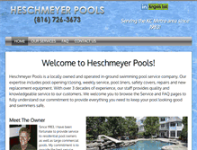 Tablet Screenshot of heschmeyerpools.com